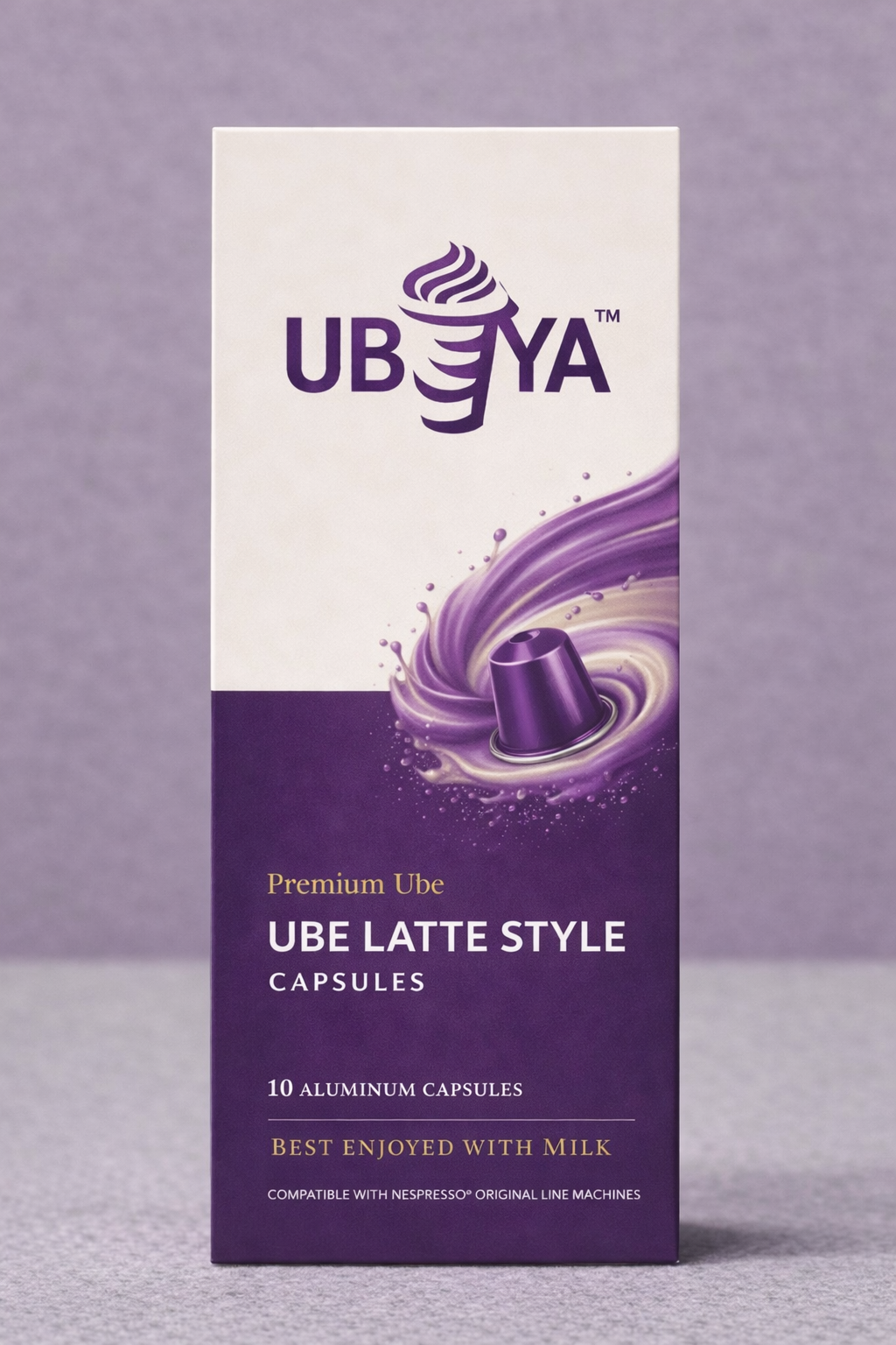UBÉYA Ube Latte Style Capsules – Premium Ube Mix Pods compatible with Nespresso® Machines